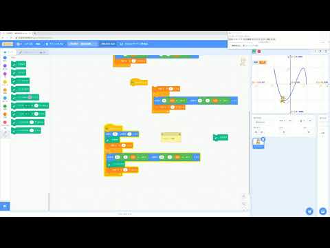 scratch スクラッチ　三角関数を使って、複雑な回転　リサージュ図形