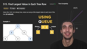 Find Largest Value in Each Tree Row - BFS ( Queue ) - Leetcode 515.