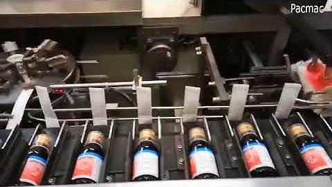 Pac120 Glass Bottle Cartoner with Leaflet, Pacmac India