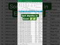 Excel Custom Sort Trick | Fix Month & Date Order✅