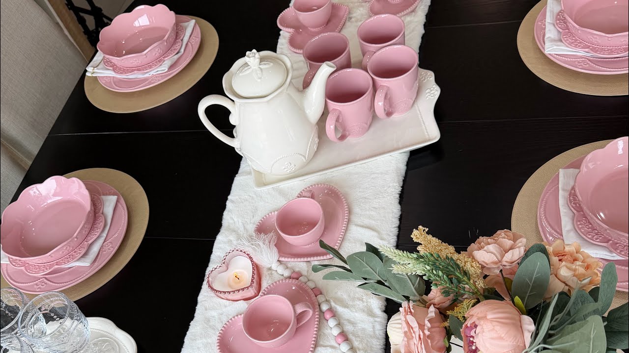 Caldo de mollejas con arroz y verduras/ así quedó la mesa con la vajilla rosita 