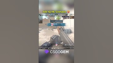 500 IQ HE Grenade 😆 #shorts #cs2
