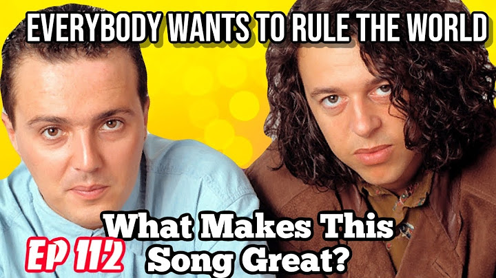 Everybody Wants to Rule the World Studio version - Studio performance video thumbnail