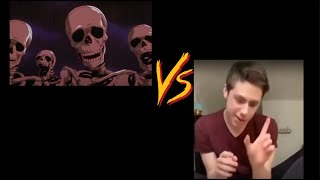 Charmander Dude VS skeleton