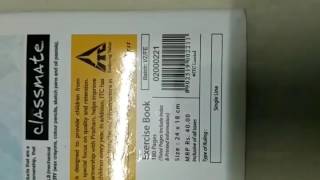 ITC Classmate Notebook Quality!