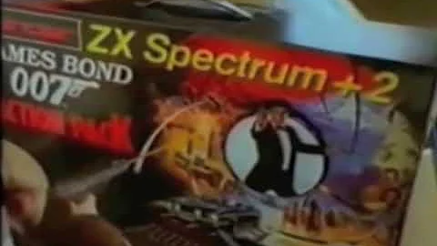 British ZX Spectrum +2 Ad James Bond 007 Action Pack (1989)