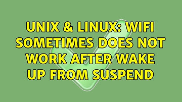 Unix & Linux: WiFi sometimes does not work after wake up from suspend