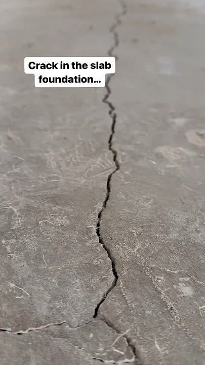 Crack in Slab Foundation…😬