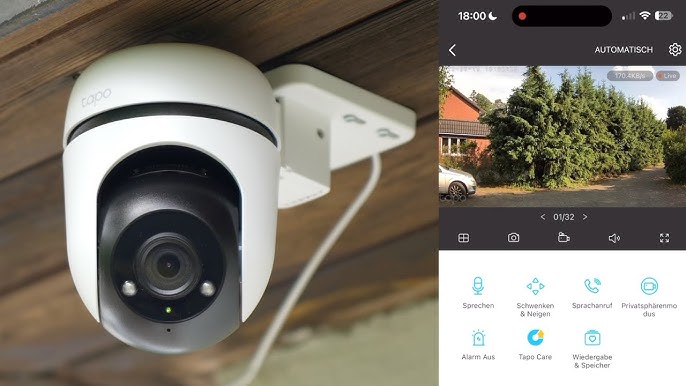 TP-LINK Outdoor Pan/Tilt Wi-Fi Camera Tapo C520WS - Papedis AG