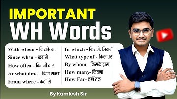 All WH Words in One Class | Wh Family in English | WH Words List | Question Words