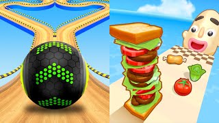 Going Balls | Challenge, Hard Mode, Funny Race, Banana Frenzy Vs Sandwich Runner Speedrun Gameplay