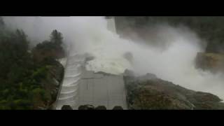 Happening Now - Oroville Dam spillway