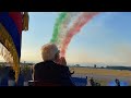 Mattarella interviene alla cerimonia celebrativa del 60° anniversario delle Frecce Tricolori