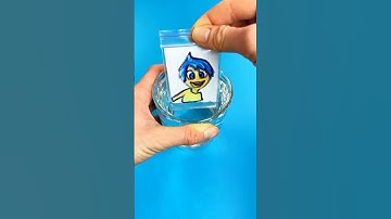 Amazing Paper Craft Illusion with Joy by Inside Out 💙#insideout #insideout2 #papercraft #trick #wow