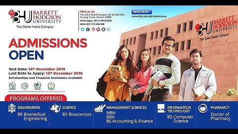 Admissions Open Spring 2020