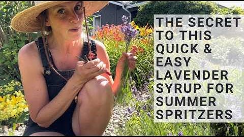 How to Make Lavender Simple Syrup