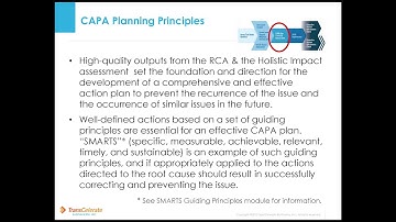 3 5 CAPA Lifeycle Tools FINAL CAPA Development