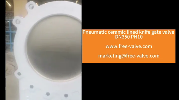 Pneumatic ceramic lined knife gate valve