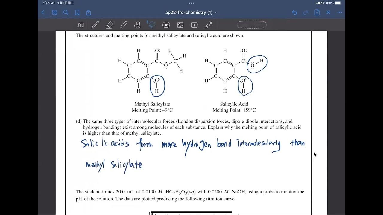 AP chemistry 2022 FRQ Q1 YouTube