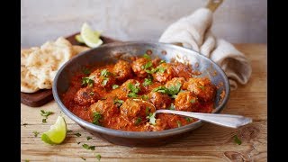 Turkey kofta curry | korma meatballs recipe- how to make oven b...