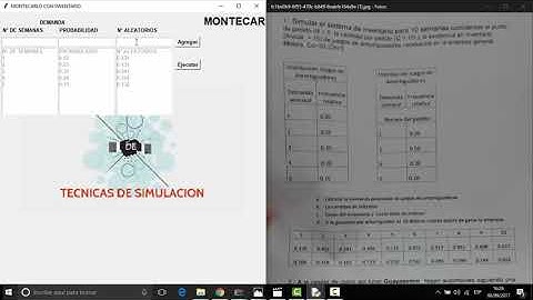 tecnica simulacion, montecarlo python