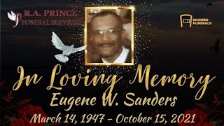 Funeral Service for Eugene Wade Sanders Jr.