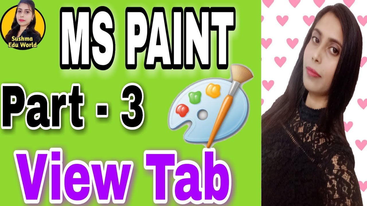 How to use View Tab in MS Paint Ms Paint Tutorial View Tab in Hindi