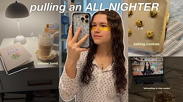 Pulling an all nighter ✨🌙 | self care, baking, coffee, movies