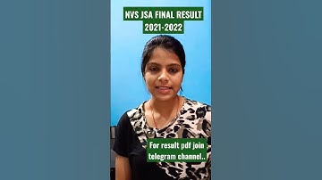 NVS JSA 2021 FINAL RESULT| Junior seceratarian assistant 2021 final result|  #nvsjsa #nvsresult2021