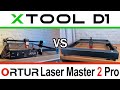 xTool Laserbox D1 and Ortur Laser Master 2 Comparison