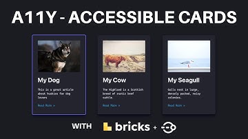 Building an accessible, screen reader focused card in Bricks