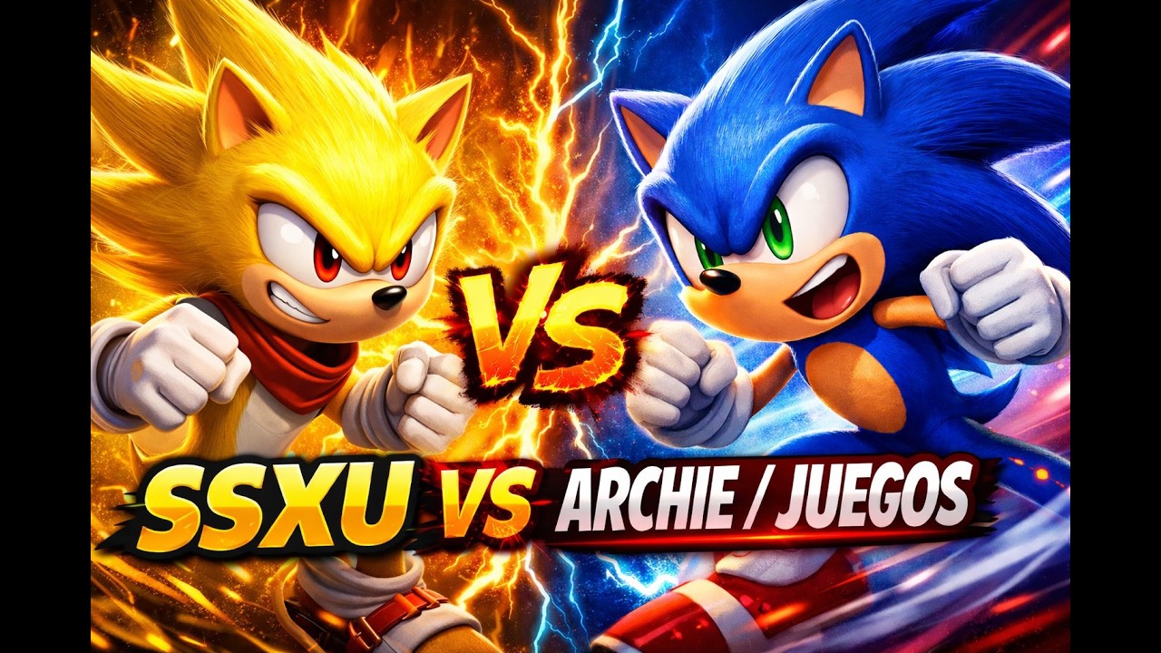 SONIC (ARCHIE/VIDEOJUEGOS) VS SONIC (SSXU) / Flash.