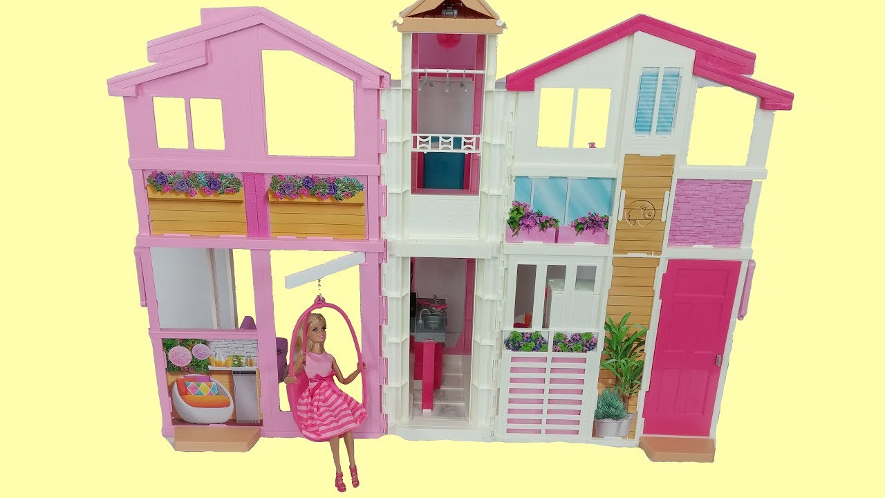 barbie pink passport townhouse