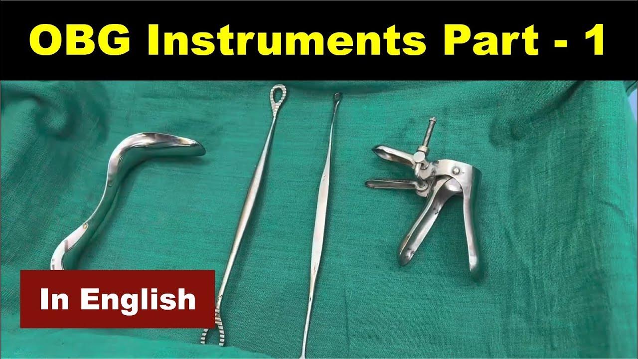 OBG Instruments Part 1 (English) Nursing Lecture YouTube