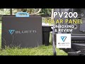 Bluetti pv200  solar panel  quick unboxing bluetti