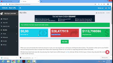 Hướng dẫn rút tiền từ 123link - Kiếm tiền quá dễ