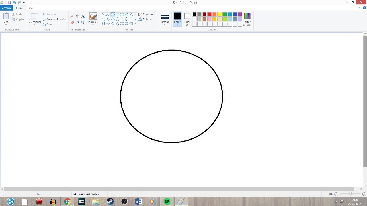 Como dibujar un circulo en Paint Tutorial YouTube Como dibujar un circulo en Paint Tutorial YouTube