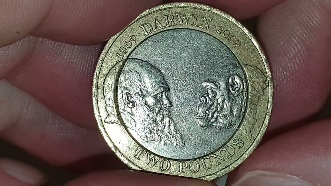 UK 2009 £2 Two Pounds Charles Darwin 200th Birth Year - Coin World UK