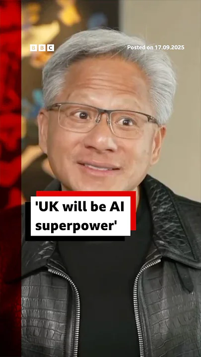‘UK will be AI superpower,’ says Nvidia boss Jensen Huang. #Nvidia #AI #BBCNews