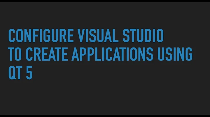 Configure Visual Studio 2019 to create applications using Qt 5 framework (works with Qt 6 too)