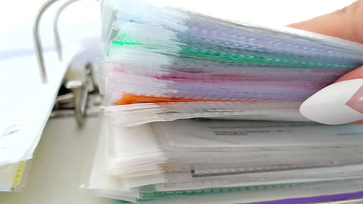 ASMR Plastic Sheet Protectors in a Binder • Page Turning • No Talking