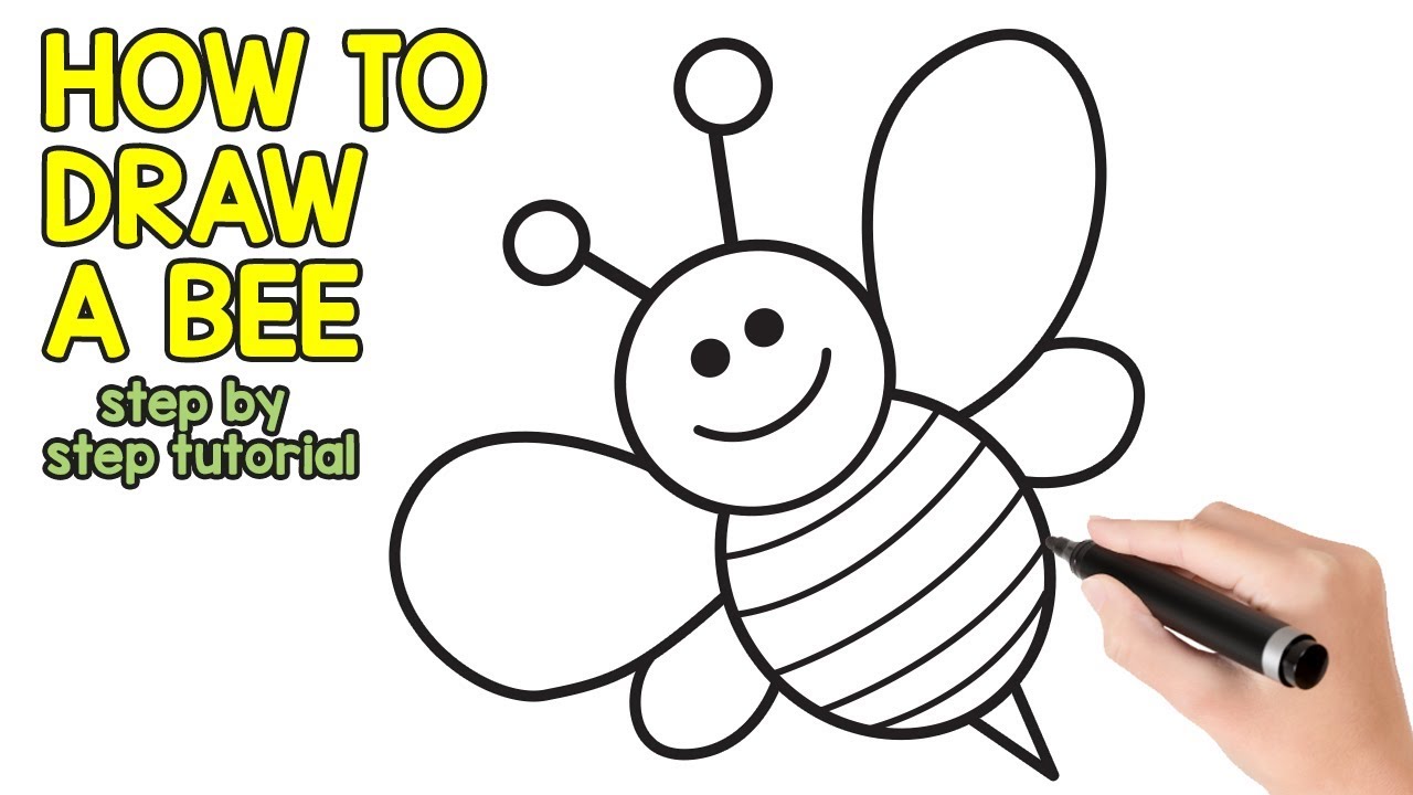 Image result for simple bee | Bee drawing, Bee clipart, Bee drawing easy