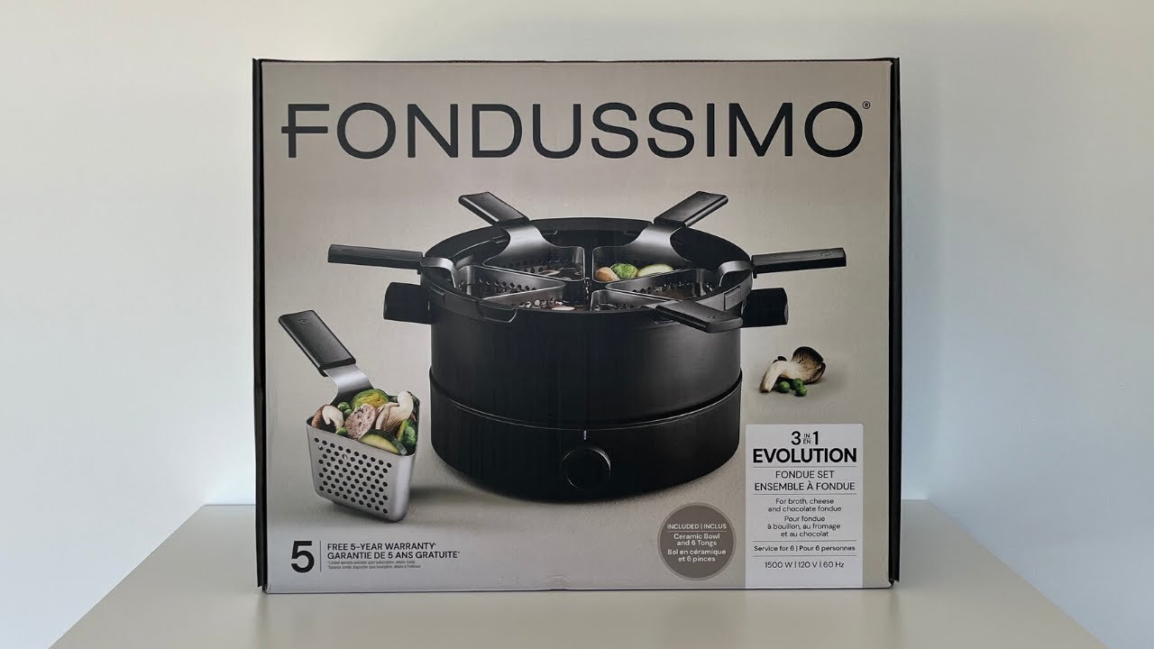 Déballage de l'ensemble à fondue Fondussimo Evolution 3 en 1 YouTube