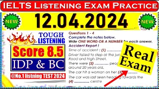 IELTS LISTENING PRACTICE TEST 2024 WITH ANSWERS | 12.04.2024