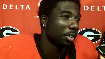 Georgia vs. Tennessee September 29, 2012 -- Keith Marshall Postgame Interview