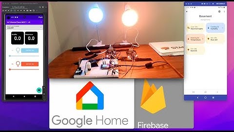 Google Home IoT Control System with ESP32, MQTT, MicroPython and Firebase