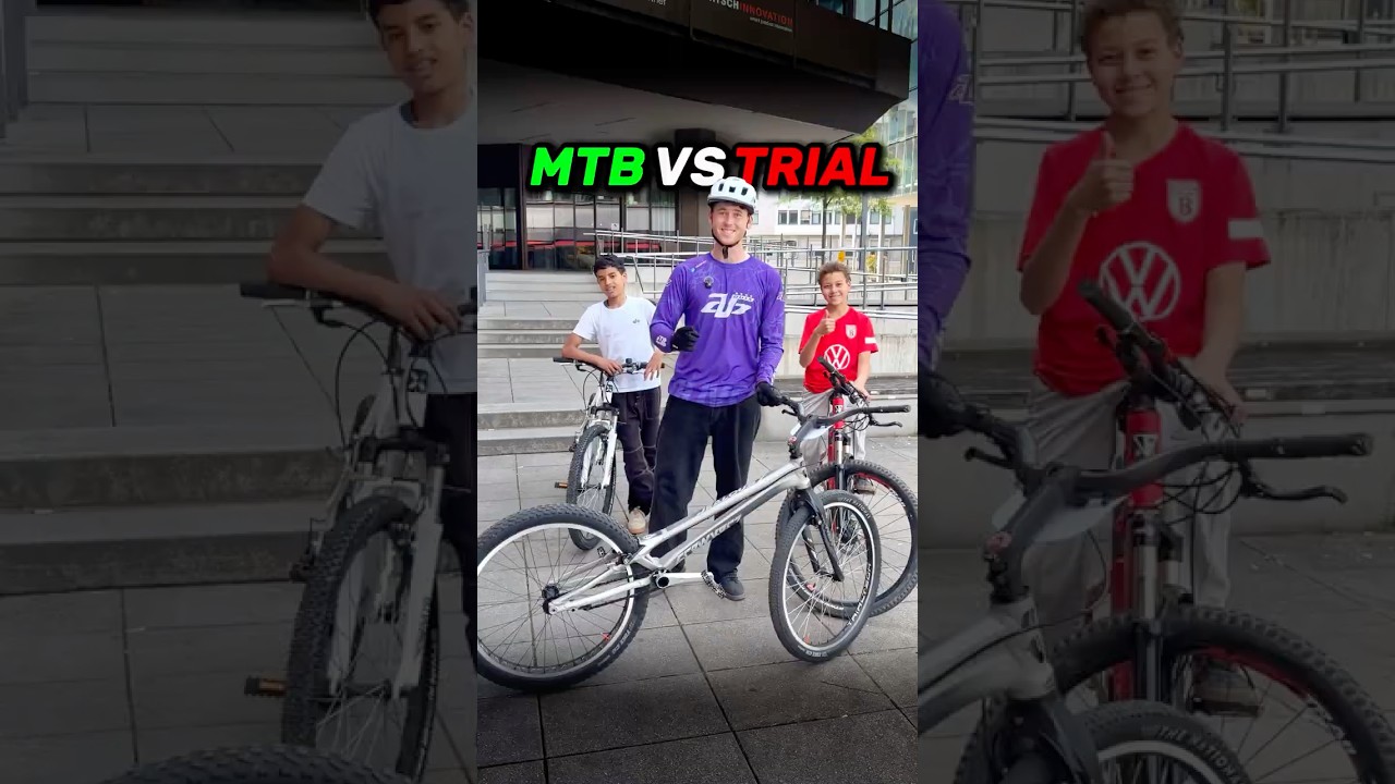 MTB vs TRIAL BIKE in STUTTGART 😳 Wer gewinnt?