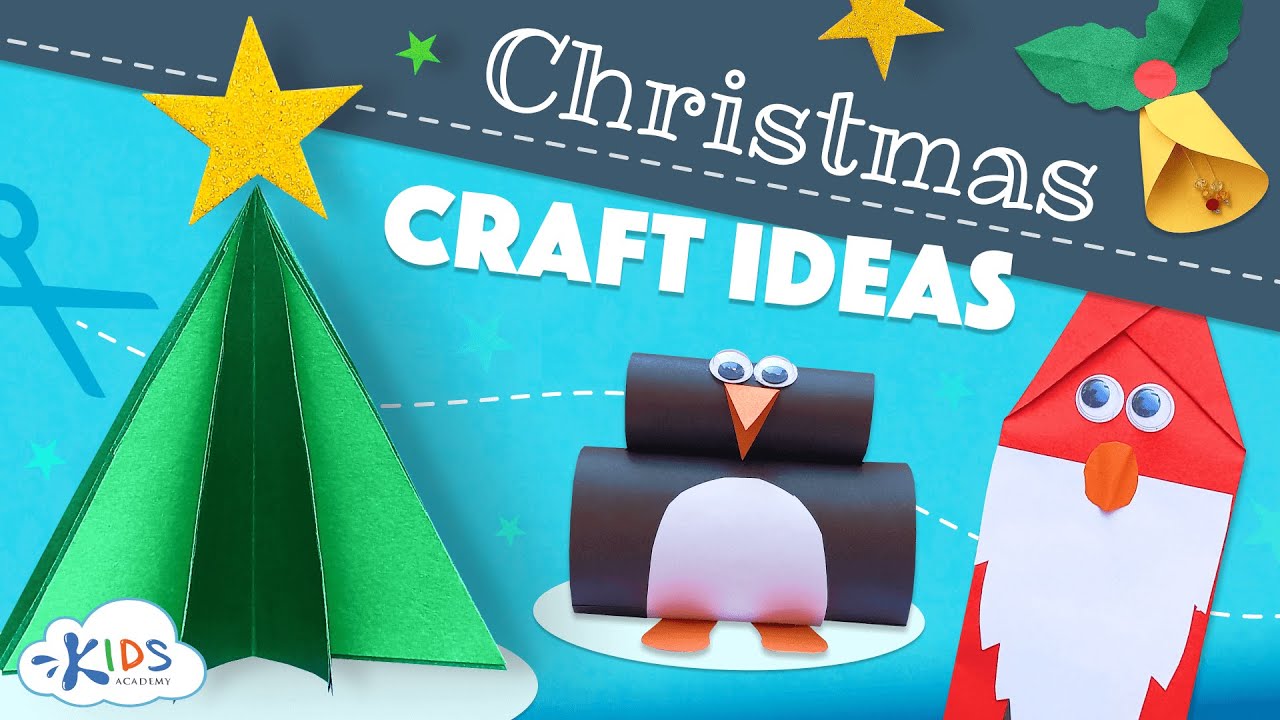 Christmas DIY for Kids | Christmas Craft Ideas + Christmas Songs for kids. Kids Academy.
