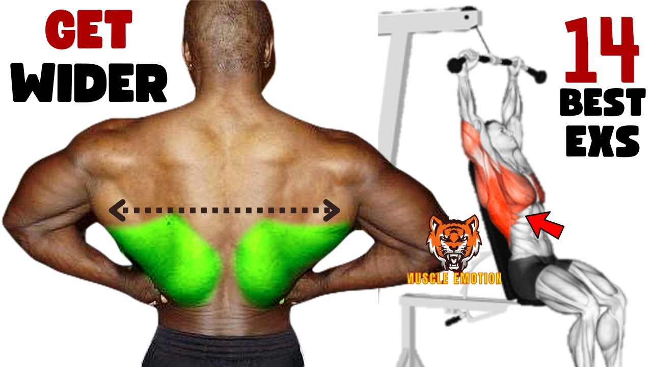 14 BEST LAT EXERCISES TO GET WIDTH BACK FAST / MUSCULATION DOS LARGE
