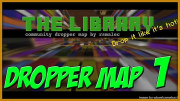 Minecraft: The Library | Custom Dropper Map | w/N11cK & XelBex - Part 1